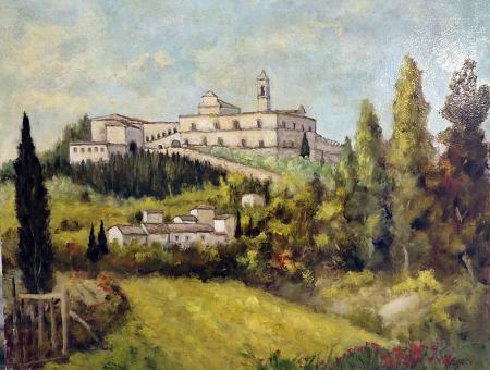 Quadro di Zucchi Stefano Uliveto - olio tela 